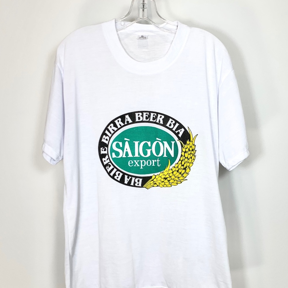 Saigon Export Vietnamese Beer Brewery T Shirt Graphic Advertising